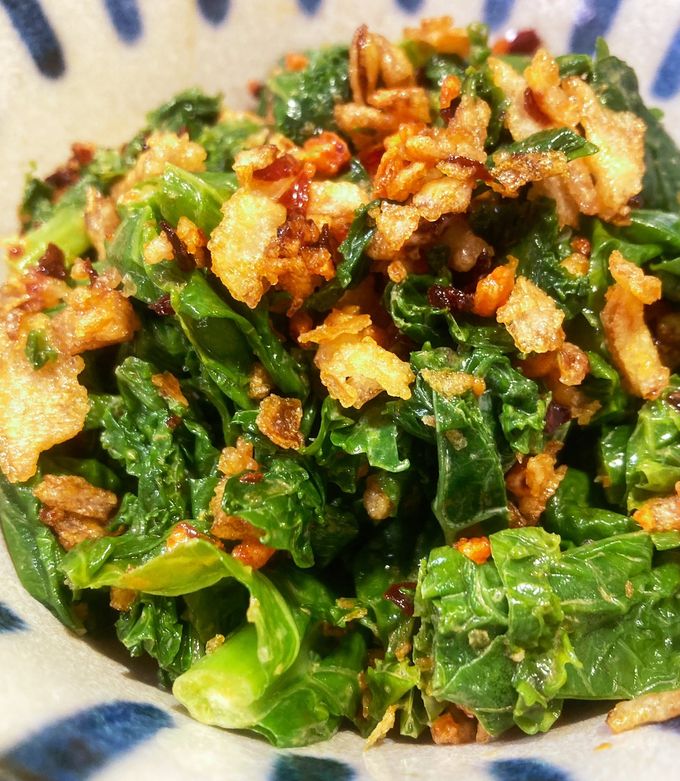 色が変わった「ケール」を食べる!-レシピのメイン写真