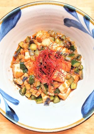 厚揚げとナスとキュウリの甘酢中華炒め-レシピのメイン写真