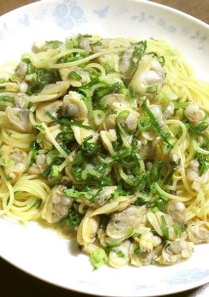 九条ネギとアサリたっぷりのお手軽パスタ-レシピのメイン写真