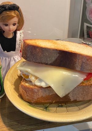 リカちゃん♡石釜パンサンドバーガー⋆.-レシピのメイン写真