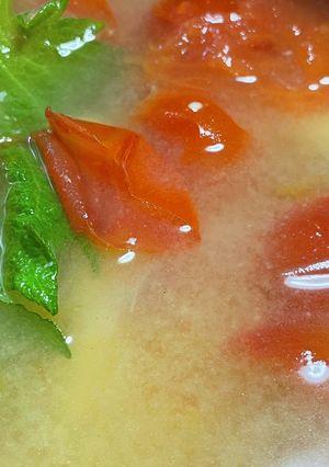トマトの味噌汁-レシピのメイン写真