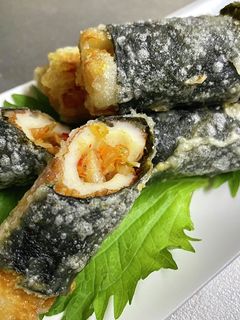 キムチが入った竹輪の天ぷら-レシピのメイン写真
