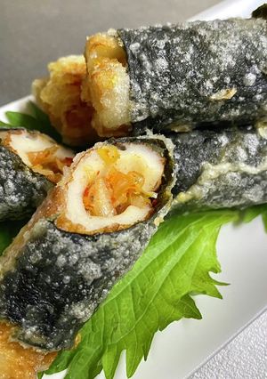 キムチが入った竹輪の天ぷら-レシピのメイン写真