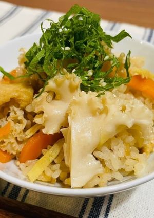 ホホホタケの和風炊き込みご飯-レシピのメイン写真