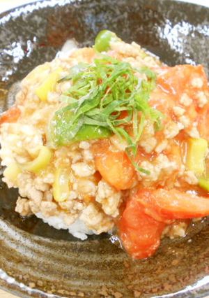 【バランス】コク旨麻婆トマト丼-レシピのメイン写真