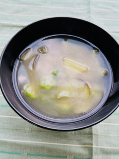 なすとオクラの味噌汁-レシピのメイン写真