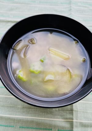 なすとオクラの味噌汁-レシピのメイン写真