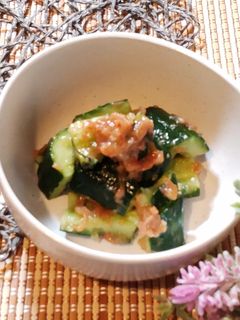 ごま油香る梅だしきゅうり-レシピのメイン写真