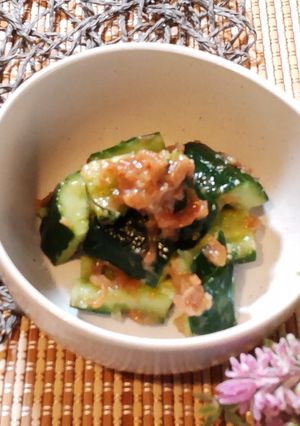 ごま油香る梅だしきゅうり-レシピのメイン写真