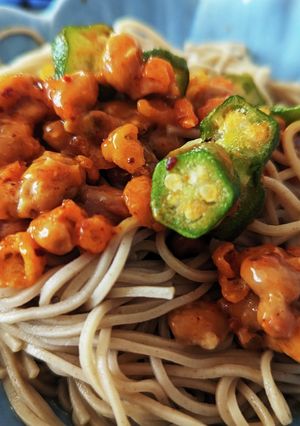 ピリ辛納豆そば-レシピのメイン写真