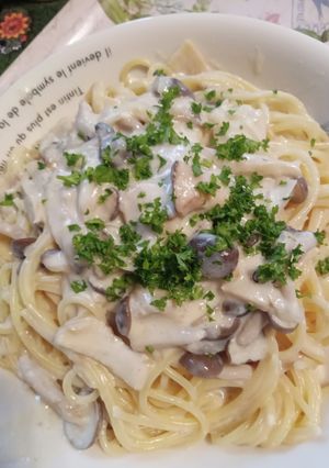 簡単！キノコたっぷり☆クリームパスタ-レシピのメイン写真