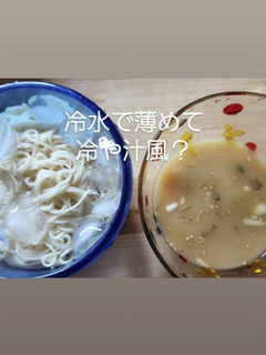冷や汁風素麺のたれ-レシピのメイン写真