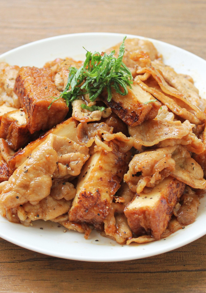 焼肉のタレで☆豚肉と絹揚げのスタミナ炒め-レシピのメイン写真