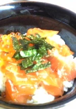 鮭といくらの親子丼-レシピのメイン写真