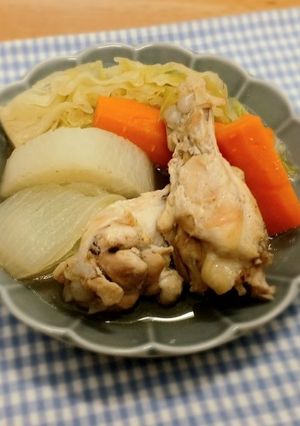 炊飯器で作る　野菜たっぷり手羽元のポトフ-レシピのメイン写真