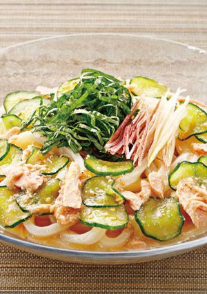 ツナの簡単冷や汁うどん-レシピのメイン写真