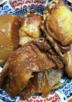 大根と鶏肉の煮物　食べた後のお楽しみも-レシピのメイン写真