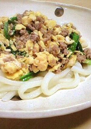 ニラ玉あんかけうどん-レシピのメイン写真