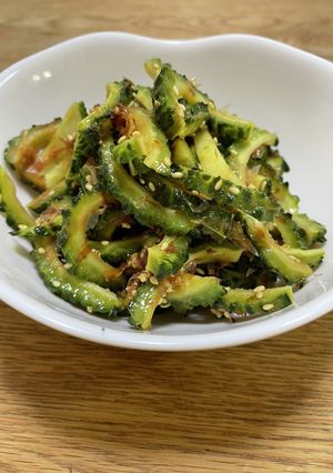 苦くない ゴーヤのごま油あえ -レシピのメイン写真
