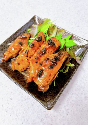中華気分満喫♪手羽中の豆豉煮込み-レシピのメイン写真