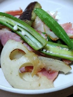 ベーコンとお野菜のさっぱり炒め-レシピのメイン写真