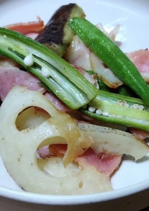 ベーコンとお野菜のさっぱり炒め-レシピのメイン写真