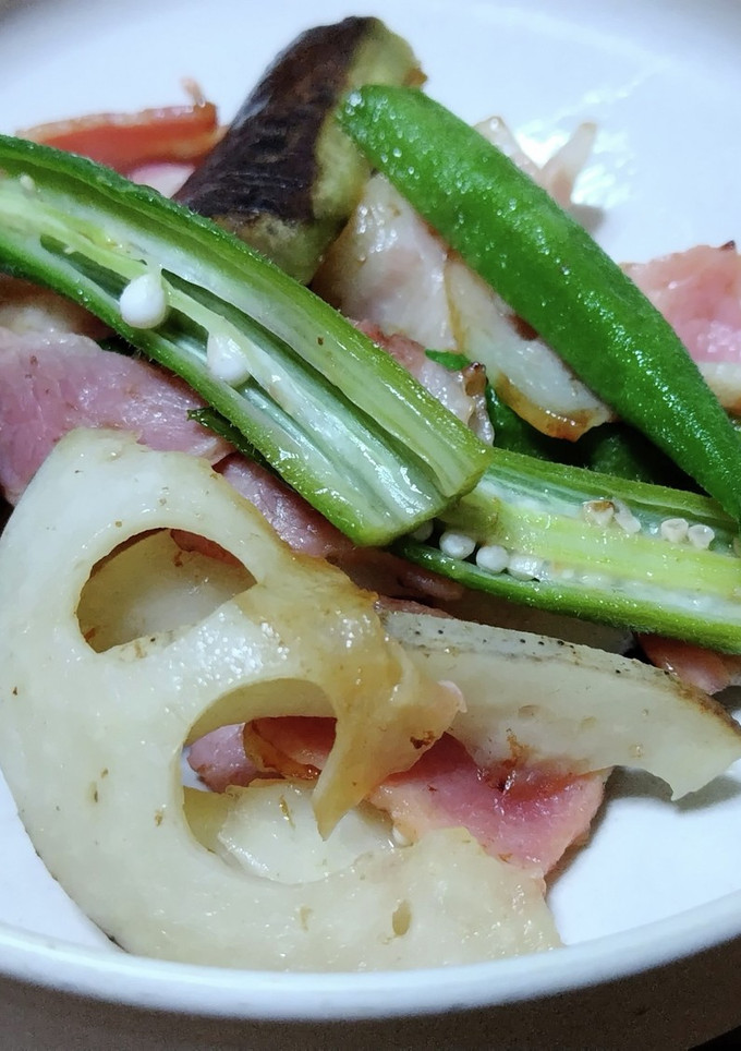 ベーコンとお野菜のさっぱり炒め-レシピのメイン写真