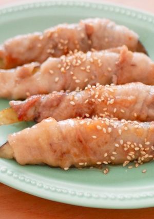 梅シロップdeなすの肉巻き-レシピのメイン写真