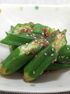 めんつゆで簡単にできるオクラの和え物-レシピのメイン写真