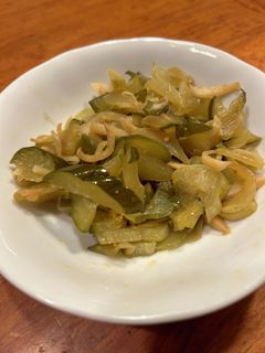 古漬けきゅうりの中華風炒め-レシピのメイン写真