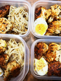 糖質オフ弁当/鶏つくね弁当-レシピのメイン写真