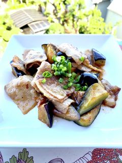 茄子と豚バラ肉の生姜焼き-レシピのメイン写真