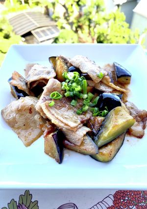茄子と豚バラ肉の生姜焼き-レシピのメイン写真