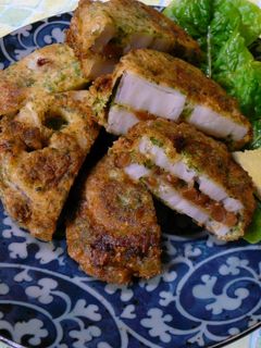 レンコンの納豆はさみ揚げ-レシピのメイン写真