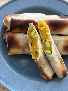 かぼちゃと枝豆のチーズ春巻き-レシピのメイン写真