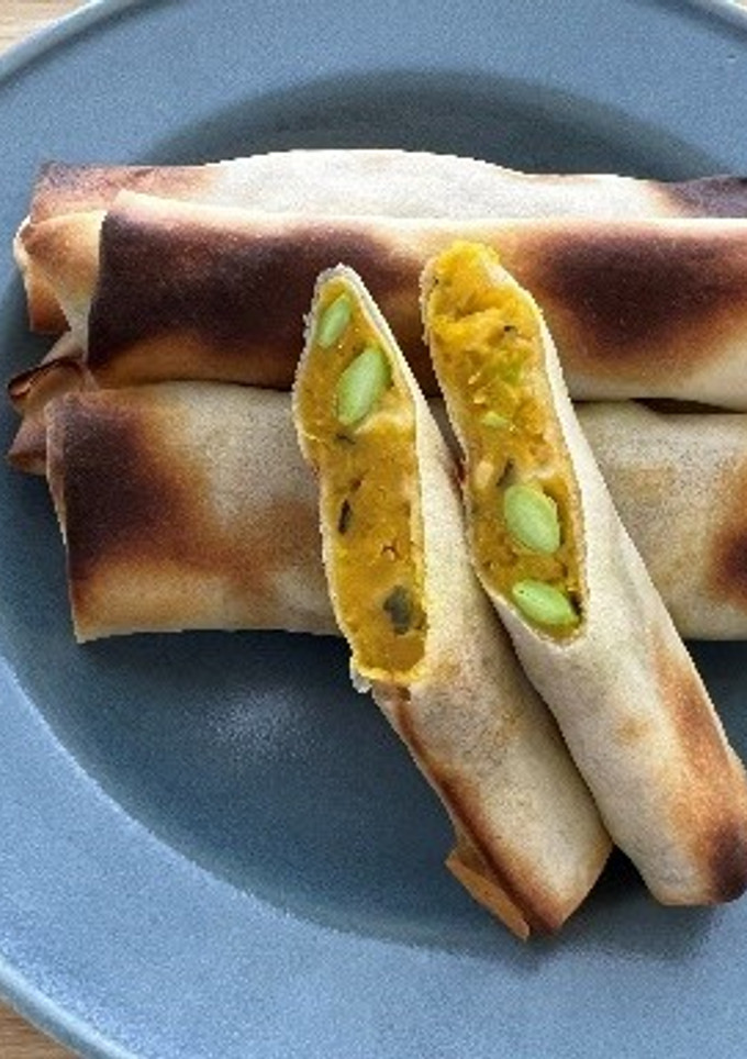 かぼちゃと枝豆のチーズ春巻き-レシピのメイン写真