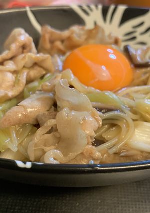 フライパン1つですき焼き風パスタ-レシピのメイン写真
