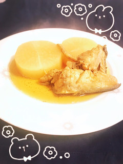 鰤のあらと大根の煮付け-レシピのメイン写真