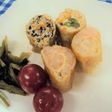 海老と鶏ひき肉の信田巻き