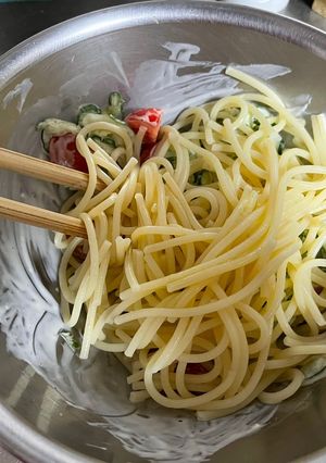 ふつうのスパサラ-レシピのメイン写真