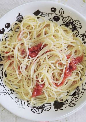 梅昆布茶のパスタ-レシピのメイン写真