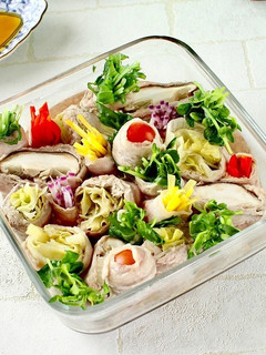 \大同電鍋レシピ/彩り野菜の豚バラ巻き-レシピのメイン写真