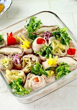 ＼大同電鍋レシピ／彩り野菜の豚バラ巻き-レシピのメイン写真