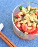大豆ミートと夏野菜のひんやり中華サラダ