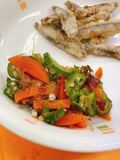 おくらのおかか和え☆給食メニュー-レシピのメイン写真