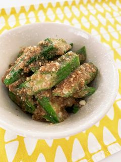 おくらの胡麻和え☻-レシピのメイン写真