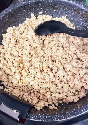 ワンパンで！鶏そぼろ◎-レシピのメイン写真