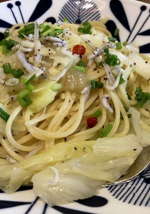 しらすとキャベツのレモンペペロンチーノ♪-レシピのメイン写真