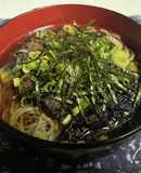 茄子の揚げびたしぶっかけそば