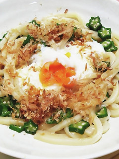 出汁おくらのぶっかけうどん-レシピのメイン写真